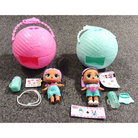 LOL Surprise Baby Bundle Lil Merbaby Lil Sister Set of 2 With Ball & Accessories - Picture 1 of 8